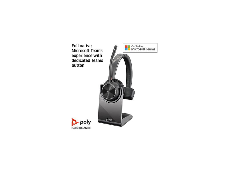 Poly - Voyager 4310 UC Wireless Headset + Charge Stand (Plantronics) -