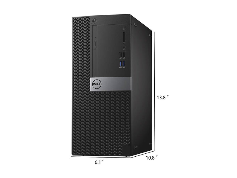 Dell Optiplex 7040 Tower, i7-6700 Quad Core upto4.2 Ghz, 1TB SSD, 16GB RAM, 4K