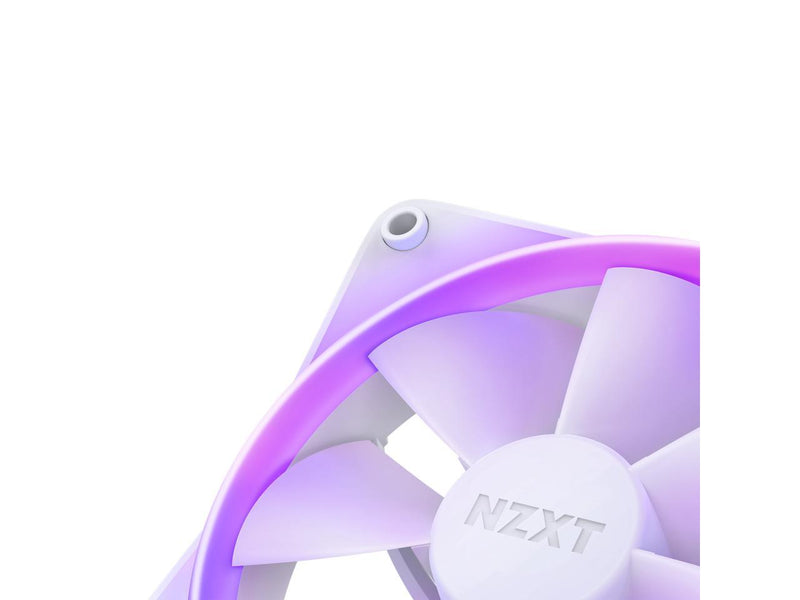 NZXT F140 RGB Fans - RF-R14SF-W1 - Advanced RGB Lighting Customization - Whisper