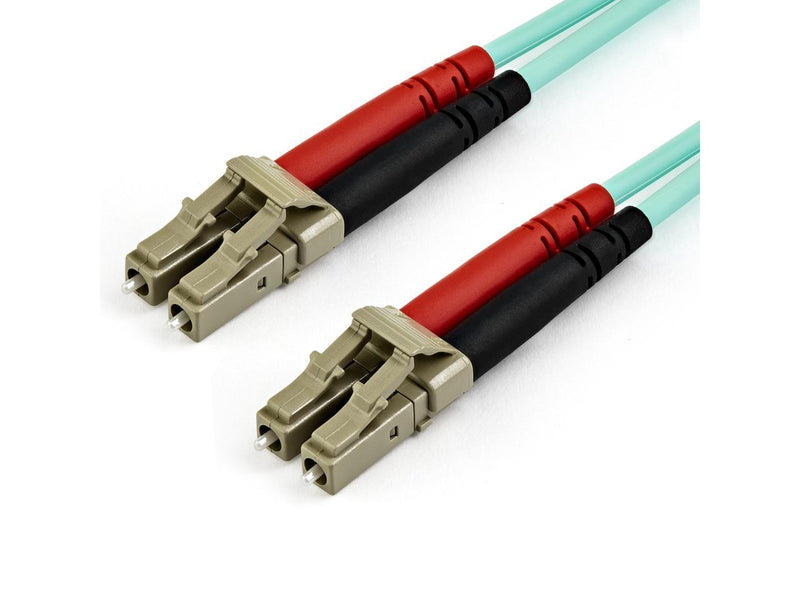 StarTech.com 15m (50ft) LC/UPC to LC/UPC OM3 Multimode Fiber Optic Cable, Full