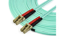 StarTech.com 15m (50ft) LC/UPC to LC/UPC OM3 Multimode Fiber Optic Cable, Full