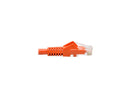 Tripp Lite Cat6 Gigabit Ethernet Snagless Molded Patch Cable UTP Orange RJ45