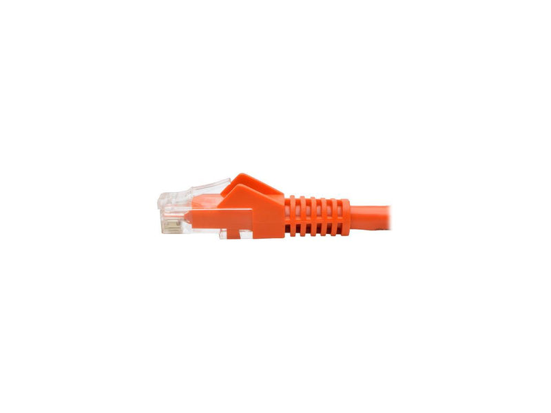 Tripp Lite Cat6 Gigabit Ethernet Snagless Molded Patch Cable UTP Orange RJ45