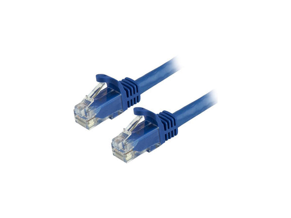 StarTech.com N6PATCH1BL 1ft Blue Cat6 Patch Cable with Snagless RJ45 Connectors