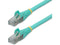 StarTech 5ft CAT6a Ethernet Cable Aqua Low Smoke Zero Halogen LSZH 10 GbE 100W