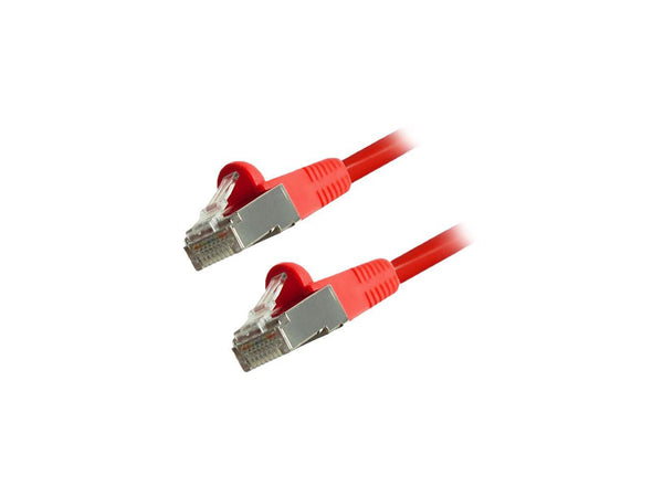 Comprehensive Cat6 Snagless Shielded Ethernet Cable Red 5ft CAT6STP5RED