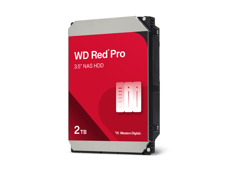 Western Digital 2TB WD Red Pro NAS Internal Hard Drive HDD - 7200 RPM