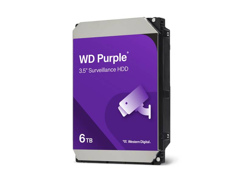 WD Purple 6TB 3.5" SATA Internal Hard Disk Drive WD64PURZ