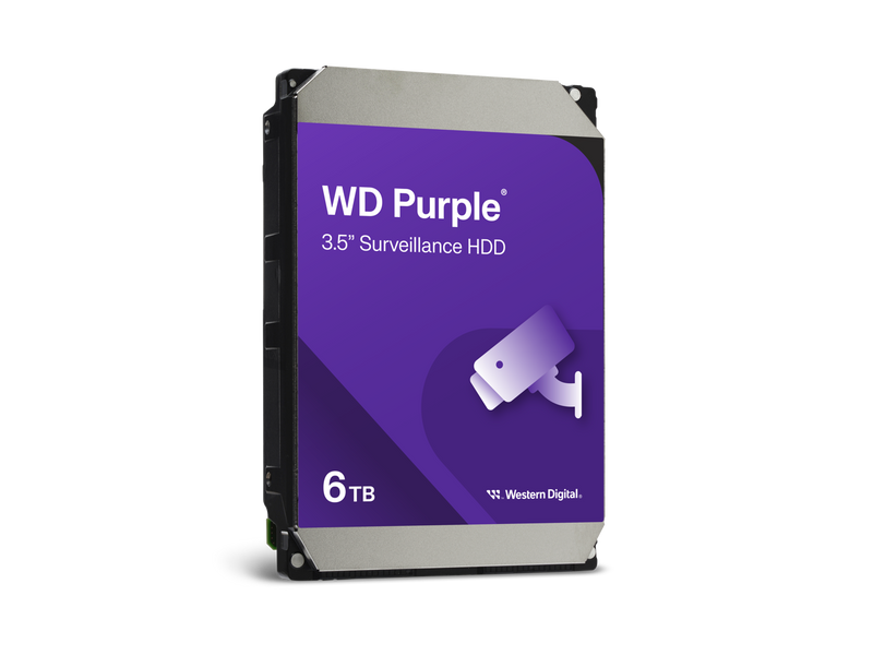 WD Purple 6TB 3.5" SATA Internal Hard Disk Drive WD64PURZ