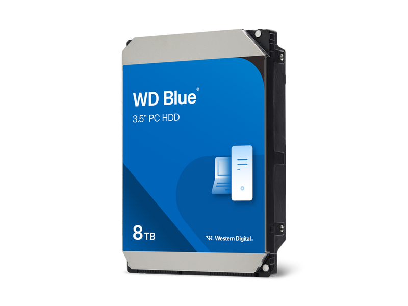 WD Blue 8TB Desktop Hard Disk Drive - 5640 RPM SATA 6Gb/s 256MB Cache 3.5 Inch -