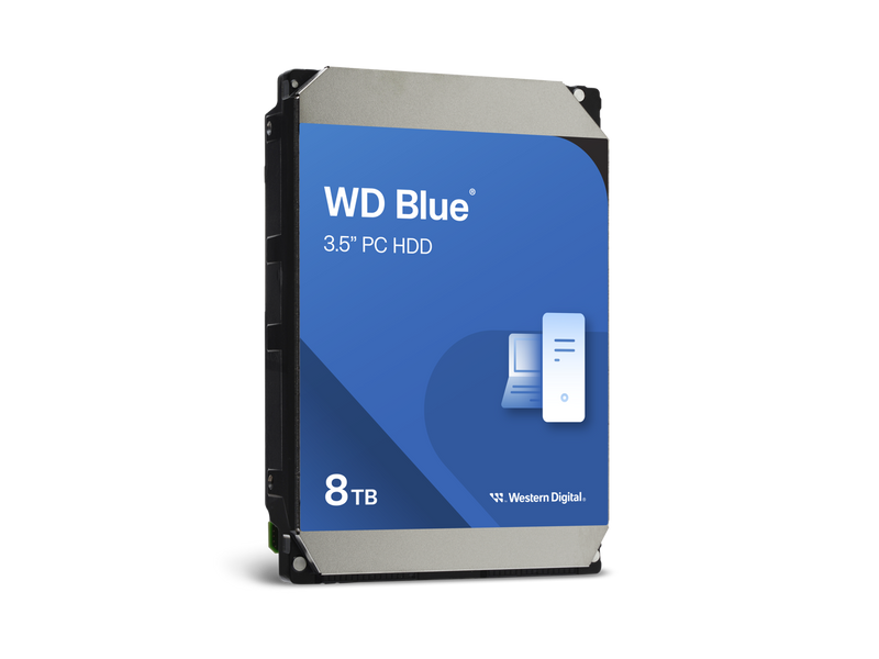 WD Blue 8TB Desktop Hard Disk Drive - 5640 RPM SATA 6Gb/s 256MB Cache 3.5 Inch -