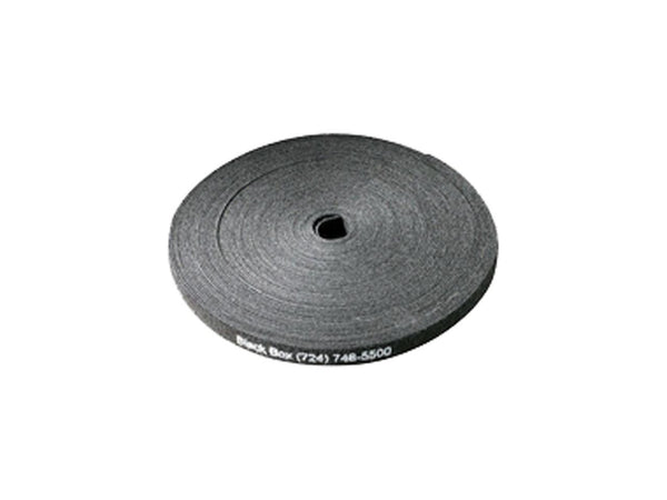 Black Box FT9545A Hook and Loop Bundle Cable Wrap - 5/8" x 15', Black, 15 ft.
