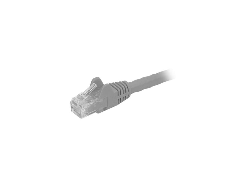 StarTech N6PATCH4GR Cat6 Patch Cable – 4 ft – Gray Ethernet Cable – Snagless