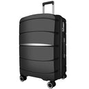 AXIDOU 20 INCH CARRY-ON LUGGAGE 22X14X9, SUITCASE SPINNER, PP20-01 - BLACK - Like New