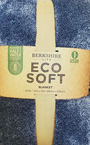B08S5K281C King Blue Berkshire Life Eco Soft Blanket 112 by 92 inches - Brand New