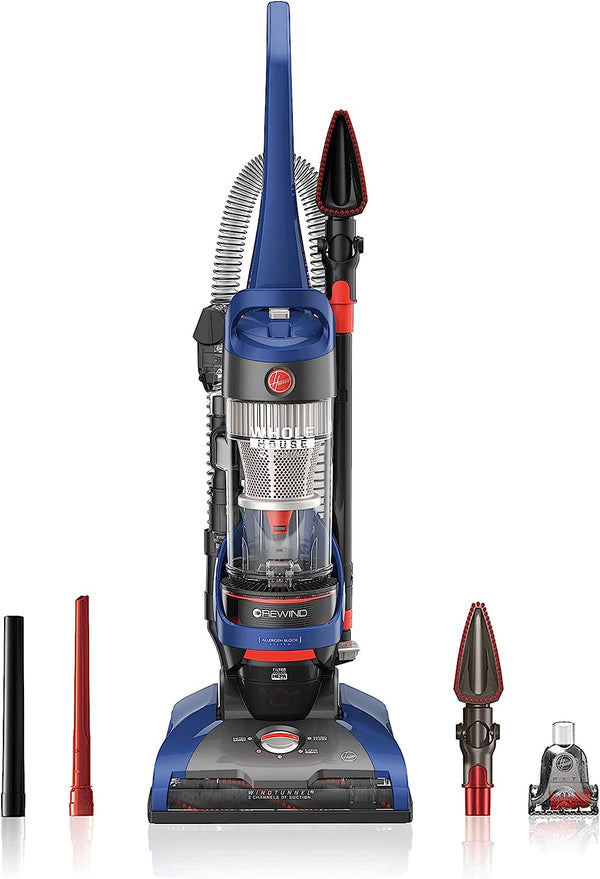 Hoover WindTunnel 2 Corded Bagless Upright Vacuum Cleaner UH71250 - BLACK/BLUE Like New