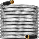 RULOYIU 100 FT STAINLESS STEEL GARDEN HOSE 2025 UPGRADED METAL WATER HOSES - Like New