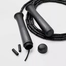 ALL IN MOTION 1.6" SEGMENTED JUMP ROPE, 9FT LENGTH - BLACK - Like New