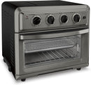 Cuisinart Air Fryer Toaster Oven Bake Grill Broil TOA-60BKS - Black/Dark Gray Like New