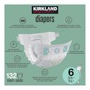 Kirkland Signature Diapers, Size 6 (132 Count) - Brand New
