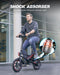 KISTP C3 FOLDING ELECTRIC BIKE 450W 18.6 MPH 3 MODES, 36V 10AH - BLACK/RED Like New