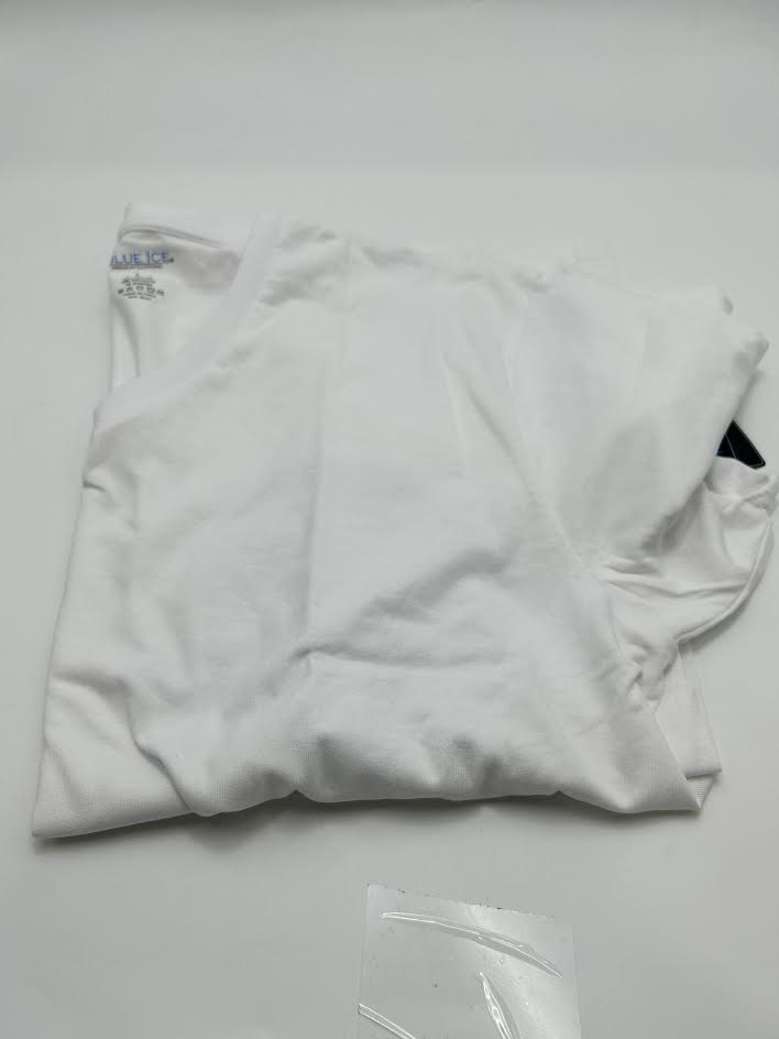 BLUE ICE WHITE LARGE VNECK TEE TSHIRT MENS - SIZE: MEN L - WHITE - Brand New