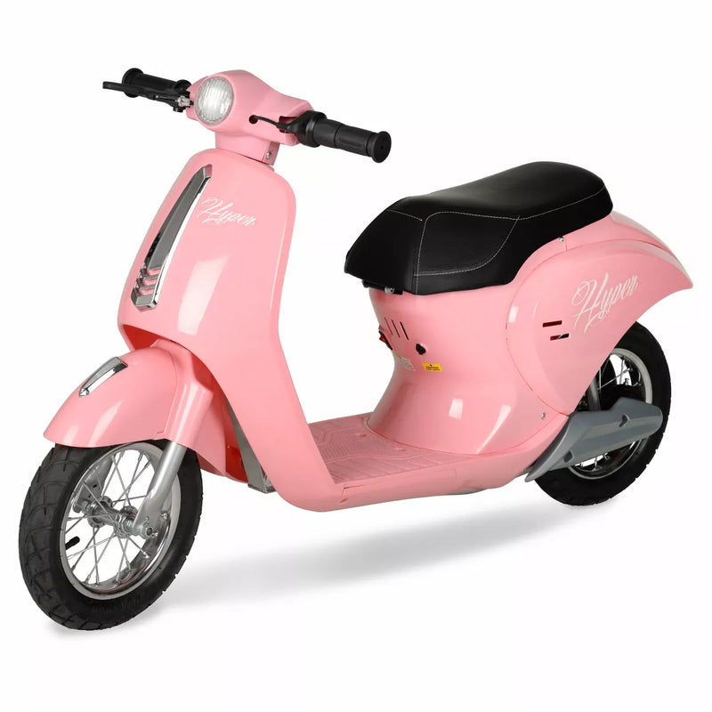 HYPER BLUSH RETRO SCOOTER 24 VOLT BATTERY POWERED ELECTRIC SCOOTER - BLUSH - Brand New