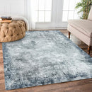 YARNSCAPE 9' x 12' Machine Washable Area Rug, Non-Slip Low-Pile Carpet - Brand New