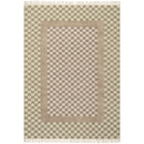 NULOOM CARMEON HAMILTON MEMPHIS MODERN CHECKERED HAND WOVEN RUG - GREEN/GRAY - Like New