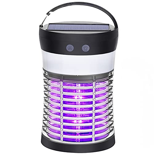 BUG ZAPPER, ELECTRIC SOLAR MOSQUITO KILLER 3000V HIGH POWERED PEST CONTROL Like New