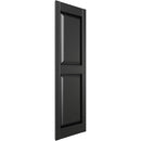 Ekena Millwork Lifetime Vinyl LP2S12X05500BL Standard Two Equal Panel - Black - Brand New