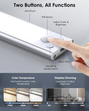 VERRON 14IN UNDER CABINET LIGHTING 3200MAH BATTERY POWERED CLOSET LIGHTS 3-PACK - Like New