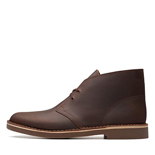 CLARKS MEN'S BUSHACRE 2 CHUKKA BOOT - SIZE: MEN 10 - DARK BROWN - Brand New