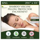 FOUR SEASONS ESSENTIALS KING SIZE WATERPROOF PILLOW PROTECTORS FOUR SEASONS - Like New