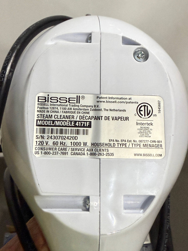 BISSELL - STEAM SHOT OMNIREACH HANDHELD STEAM CLEANER & SANITIZER - WHITE - Like New