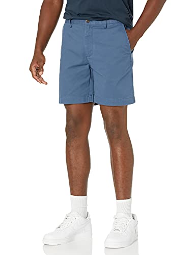 AMAZON ESSENTIALS MEN'S SLIM 7" CHINO SHORT SIZE MEN 28 DEEP BLUE - Brand New
