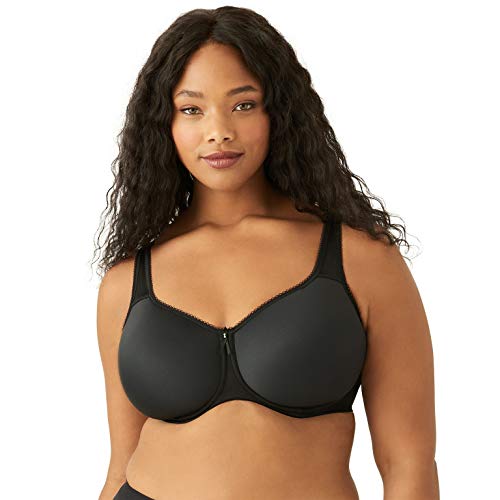 WACOAL WOMEN'S BASIC BEAUTY CONTOUR T-SHIRT BRA - SIZE: WOMEN 38DDD - BLACK - Like New
