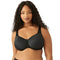 WACOAL WOMEN'S BASIC BEAUTY CONTOUR T-SHIRT BRA - SIZE: WOMEN 38DDD - BLACK - Like New