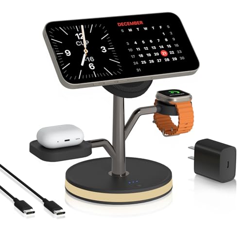 AITEK POWER 3 IN 1 CHARGING STATION FOR APPLE DEVICES FAST CHARGING - BLACK - Like New