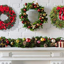 Sntieecr 6 Pack 3 Sizes Large Metal Floral Hoop Wreath Macrame Gold Hoop - Brand New