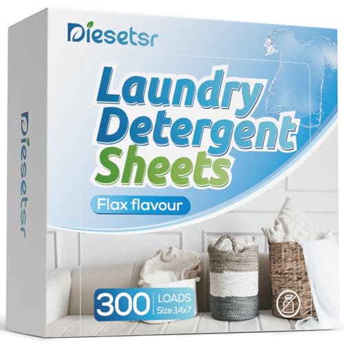 DIESETSR LAUNDRY DETERGENT SHEETS 300 LOADS - FRESH LINEN - FLAX FLAVOUR - Brand New