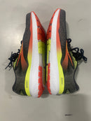 BROOKS GHOST 16 MENS RUNNING SHOES/ WIDE - SIZE: 9.5W - BLACK/MANDARIN RED/GREEN - Like New