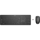 HP WIRELESS KEYBOARD AND MOUSE COMBO 18H24AA - BLACK - Like New