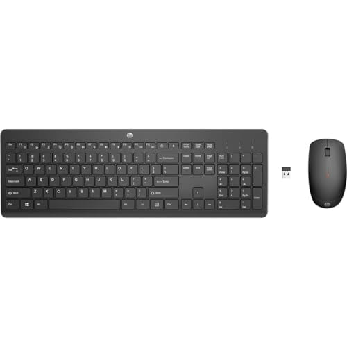 HP WIRELESS KEYBOARD AND MOUSE COMBO 18H24AA - BLACK - Like New