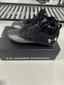 3026981 Under Armour Spotlight Clone 3.0 MC Mens Football Cleats, Size 11, Black - Like New