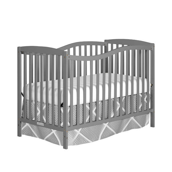 Dream On Me Chelsea 5-in-1 Convertible Crib in Steel Grey - Scratch & Dent