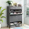 LAMERGE SHOE STORAGE CABINET FOR ENTRYWAY FREE STANDING SHOE ORGANIZER - Grey - Like New
