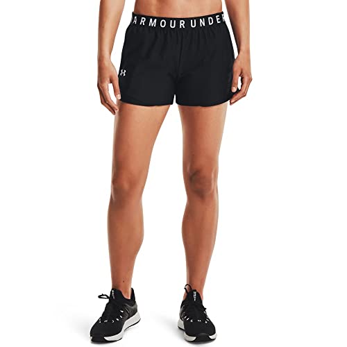 1344552 UNDER ARMOUR WOMEN PLAY UP 3.0 SHORTS BLACK SIZE 2XL - Brand New