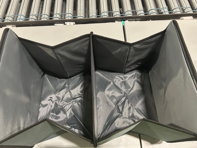 GENERIC GRAY STORAGE BAG 2 COMPARTMENTS 20X14 - Like New