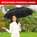 REPEL UMBRELLA WINDPROOF TRAVEL UMBRELLAS FOR RAIN AUTO OPEN CLOSE - BLACK - Like New